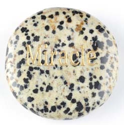 Miracle Jasper Dalmatian Word Stone