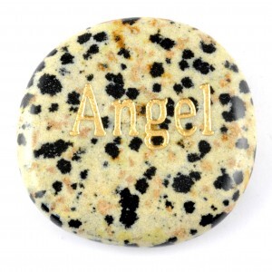 Angel Jasper Dalmatian Word Stone