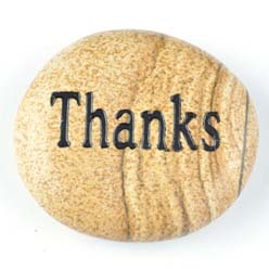 Thanks Jasper Picture Word Stone