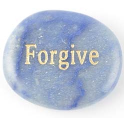 Forgive Aventurine Blue Word Stone