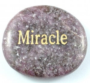 Miracle Lepidolite Pink Word Stone