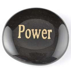 Power Onyx Black Word Stone
