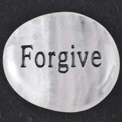 Forgive Rose Quartz Word Stone