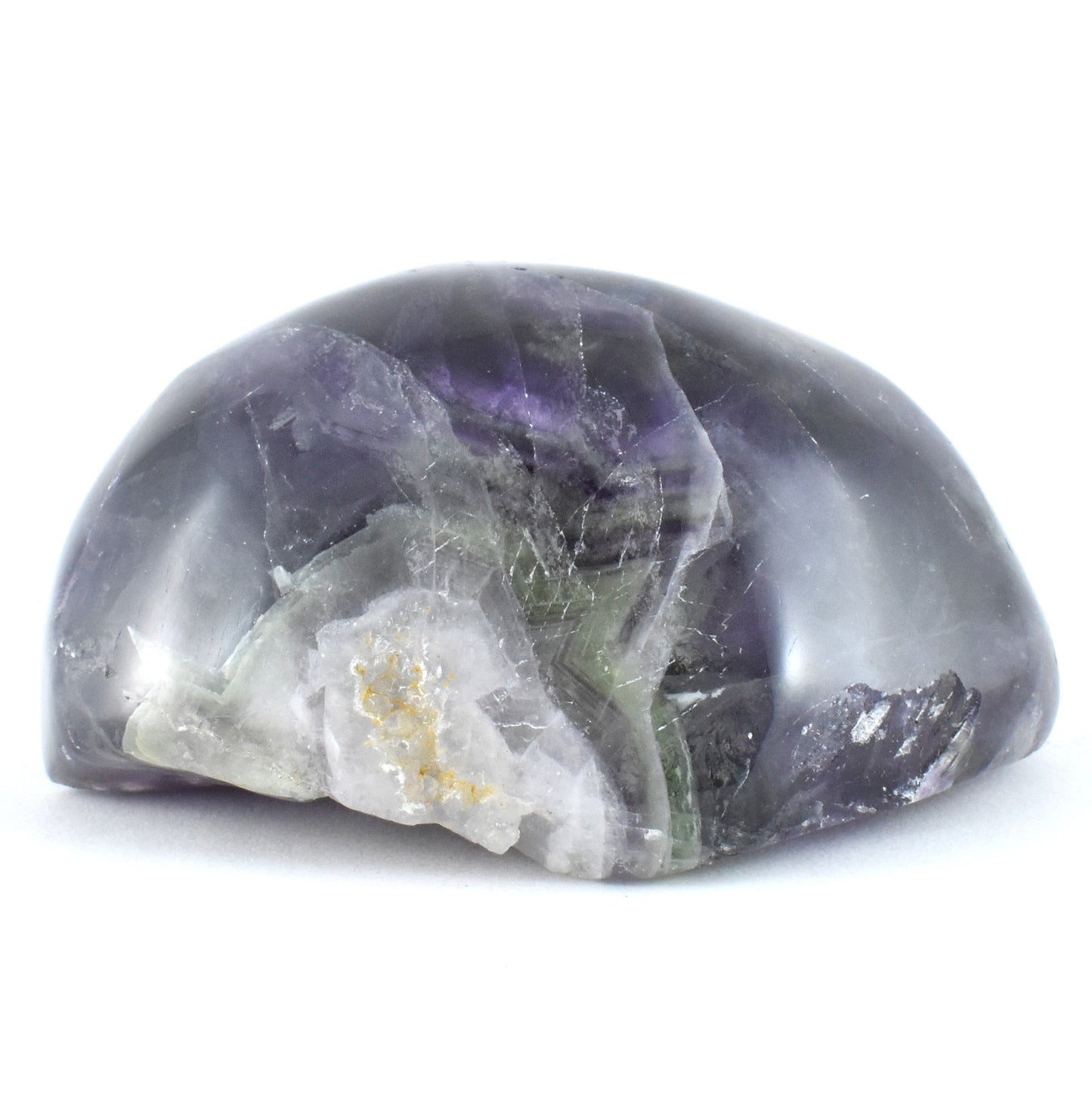 Purple Fluorite Freeform Dome Shape Carving