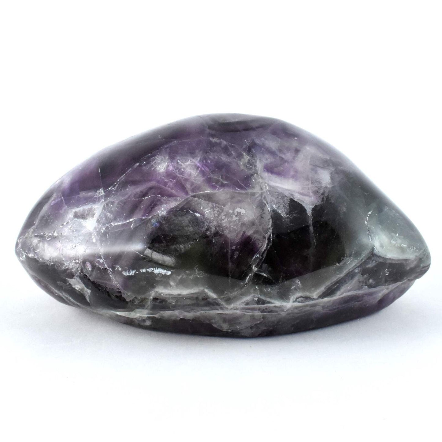 Purple Fluorite Freeform Dome Shape Carving