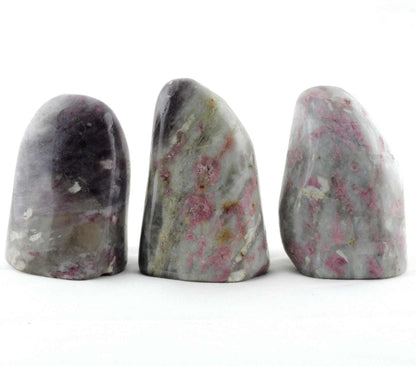 Pink Tourmaline in Quartz Freeform Shape Carving