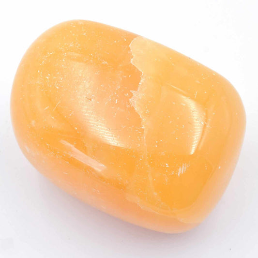 Orange Calcite Freeform Shape Carving