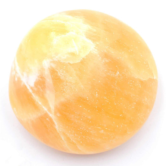 Orange Calcite Freeform Shape Carving