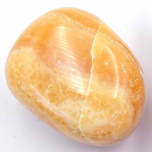 Orange Calcite Freeform Shape Carving