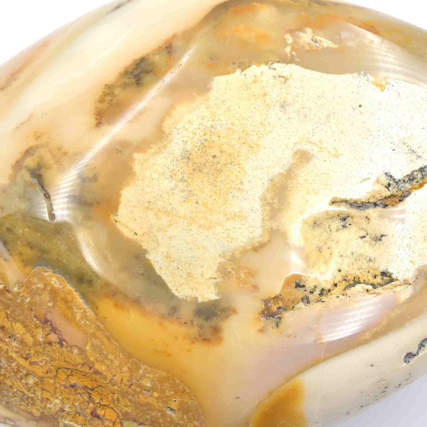 Yellow Mookaite Freeform Shape Carving