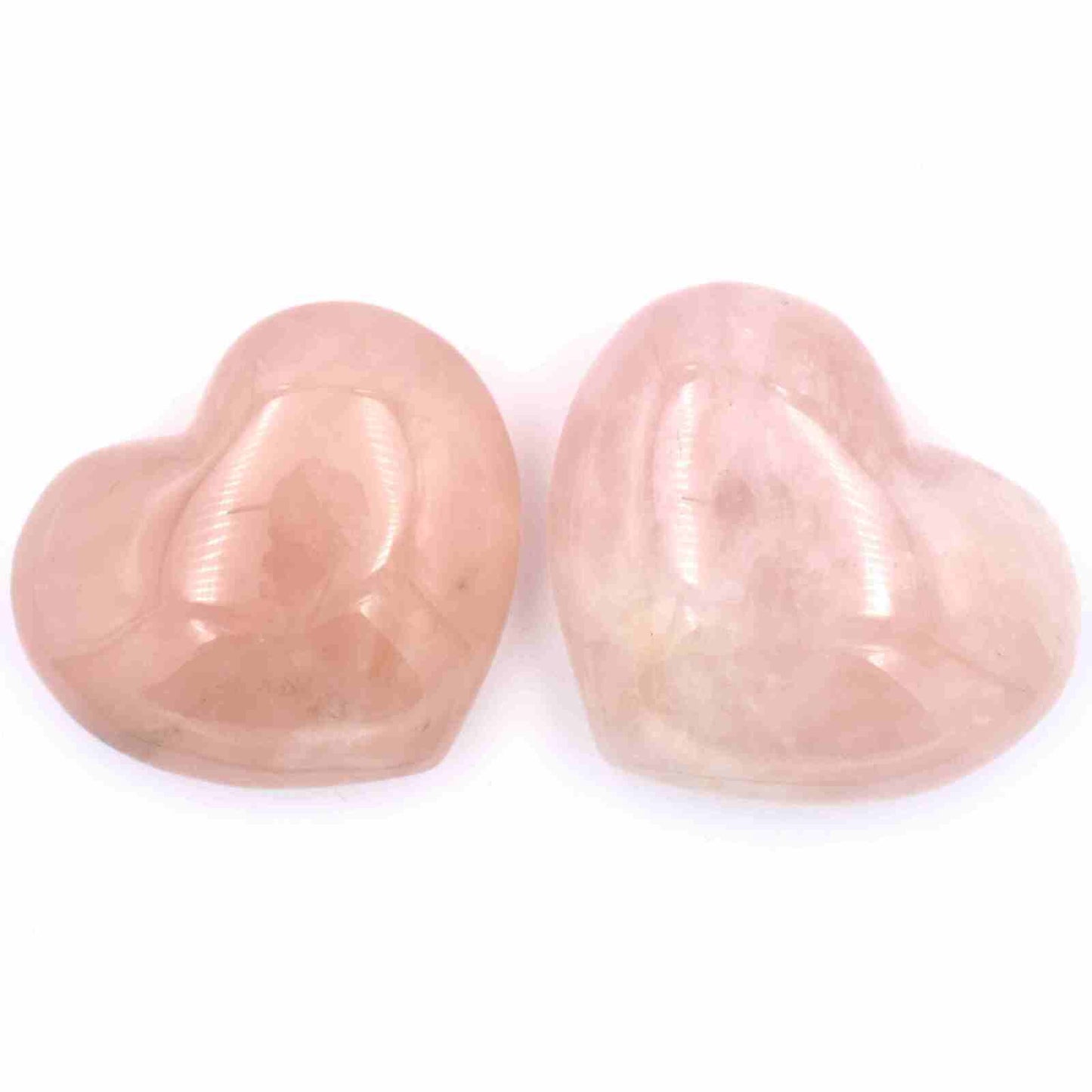 Rose Quartz Heart Carving [Large - Type 1]