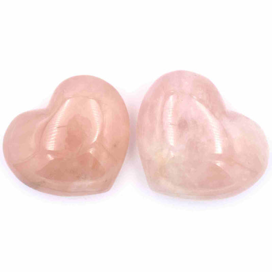 Rose Quartz Heart Carving [Large - Type 1]