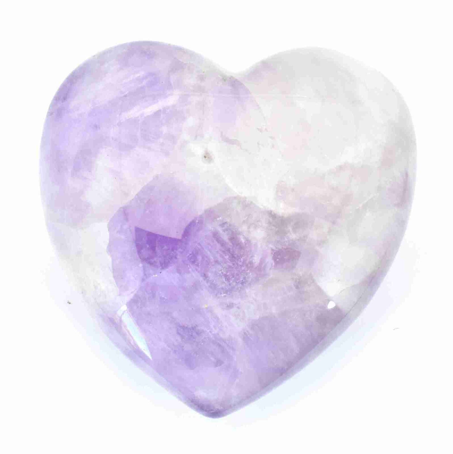 Chevron Amethyst Heart Carving [Medium]