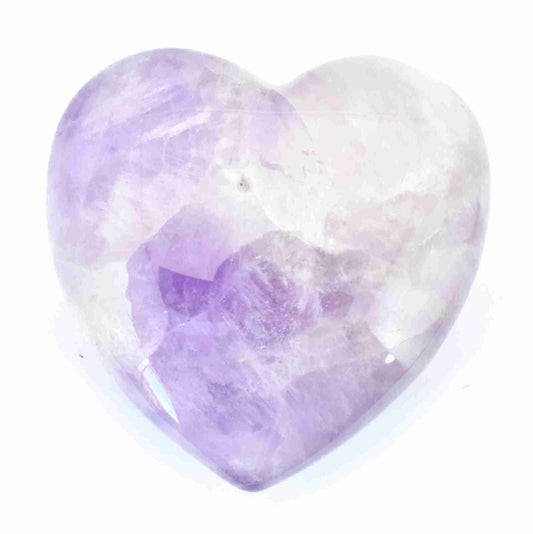 Chevron Amethyst Heart Carving [Medium]