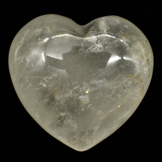 Clear Quartz Heart Carving [Medium]