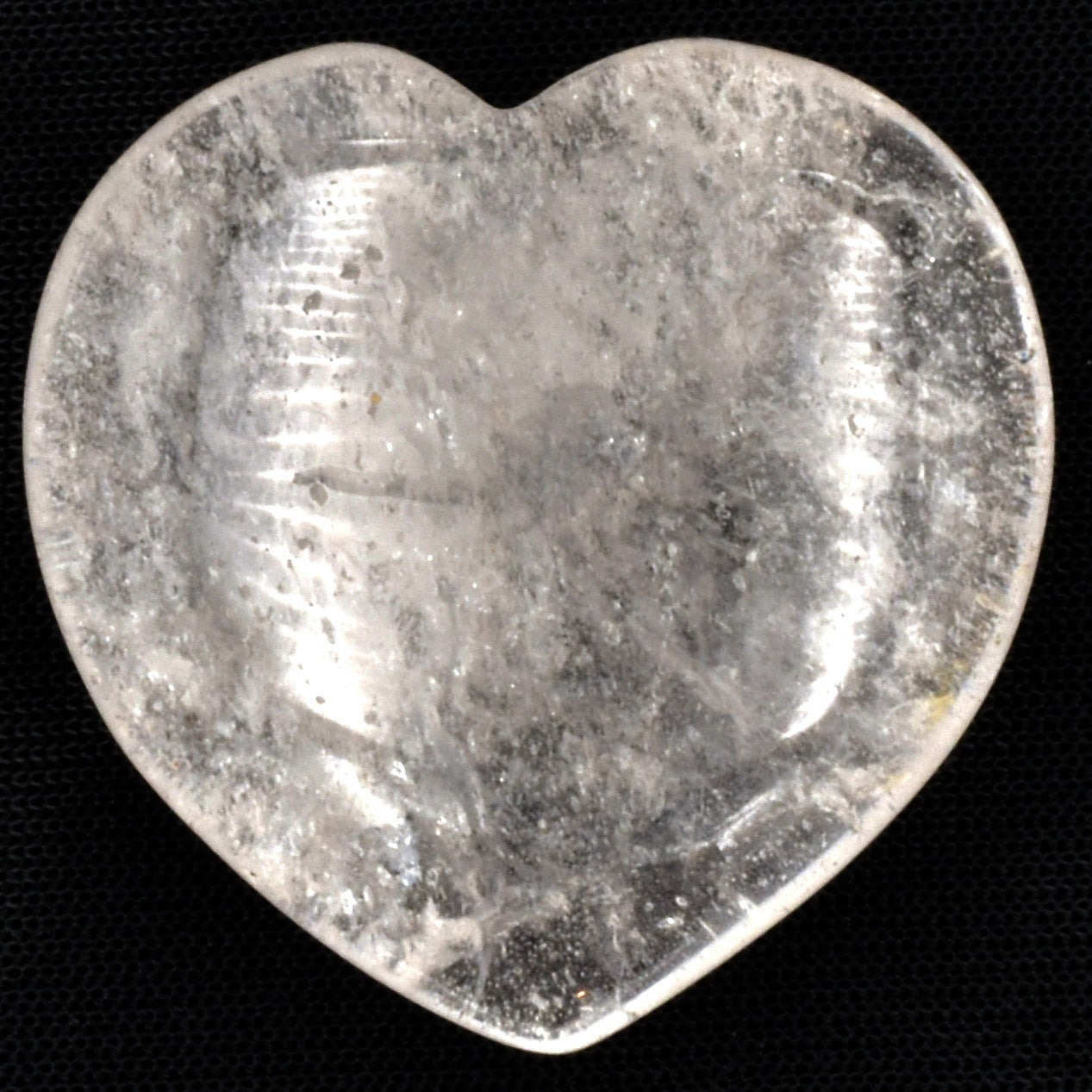 Clear Quartz Heart Carving [Medium]