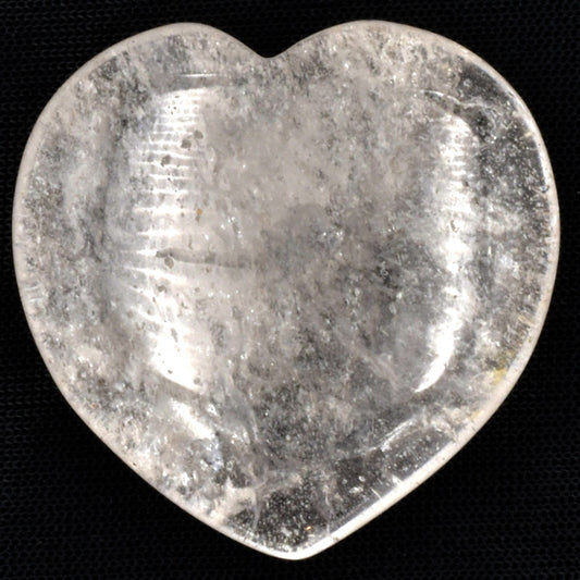 Clear Quartz Heart Carving [Medium]