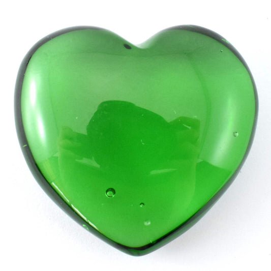 Green Obsidian Heart Carving [Medium]