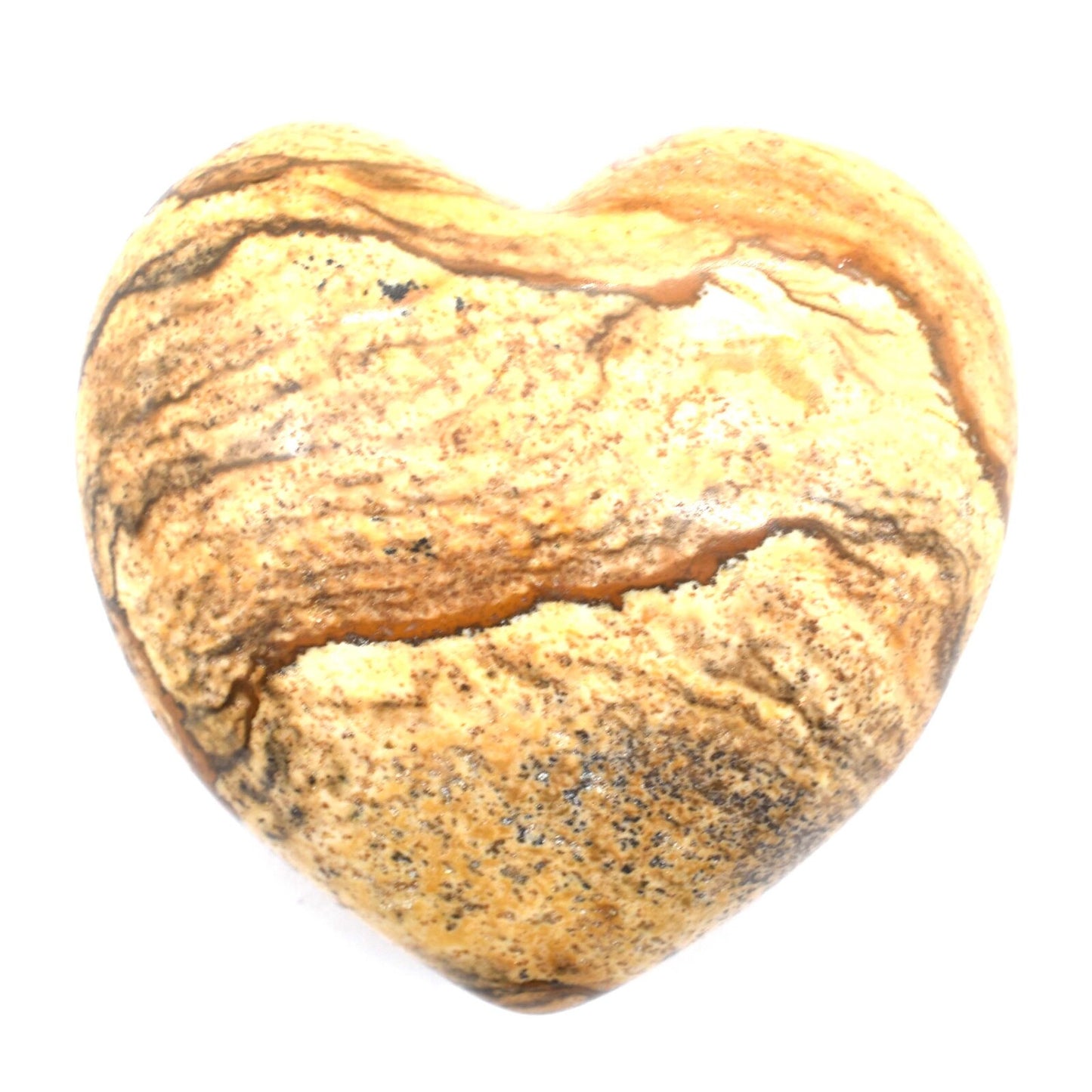 Picture Jasper Heart Carving [Medium]