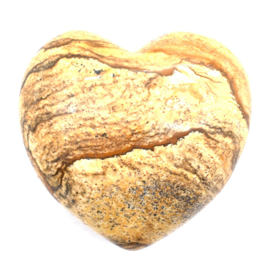 Picture Jasper Heart Carving [Medium]