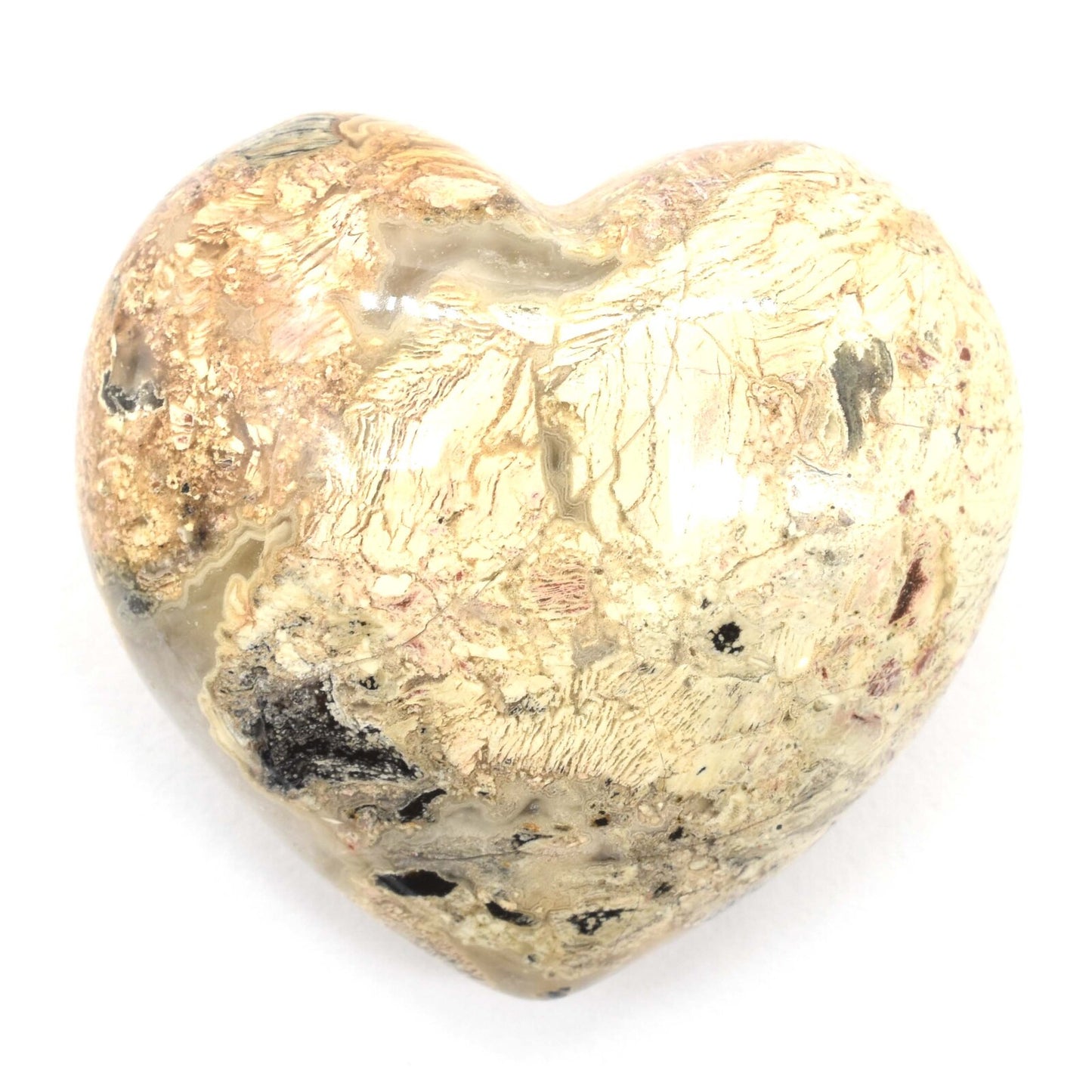 Picture Jasper Heart Carving [Medium]