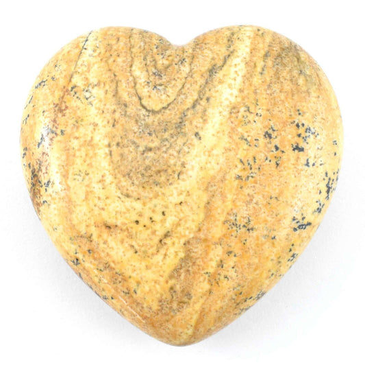 Picture Jasper Heart Carving [Medium]