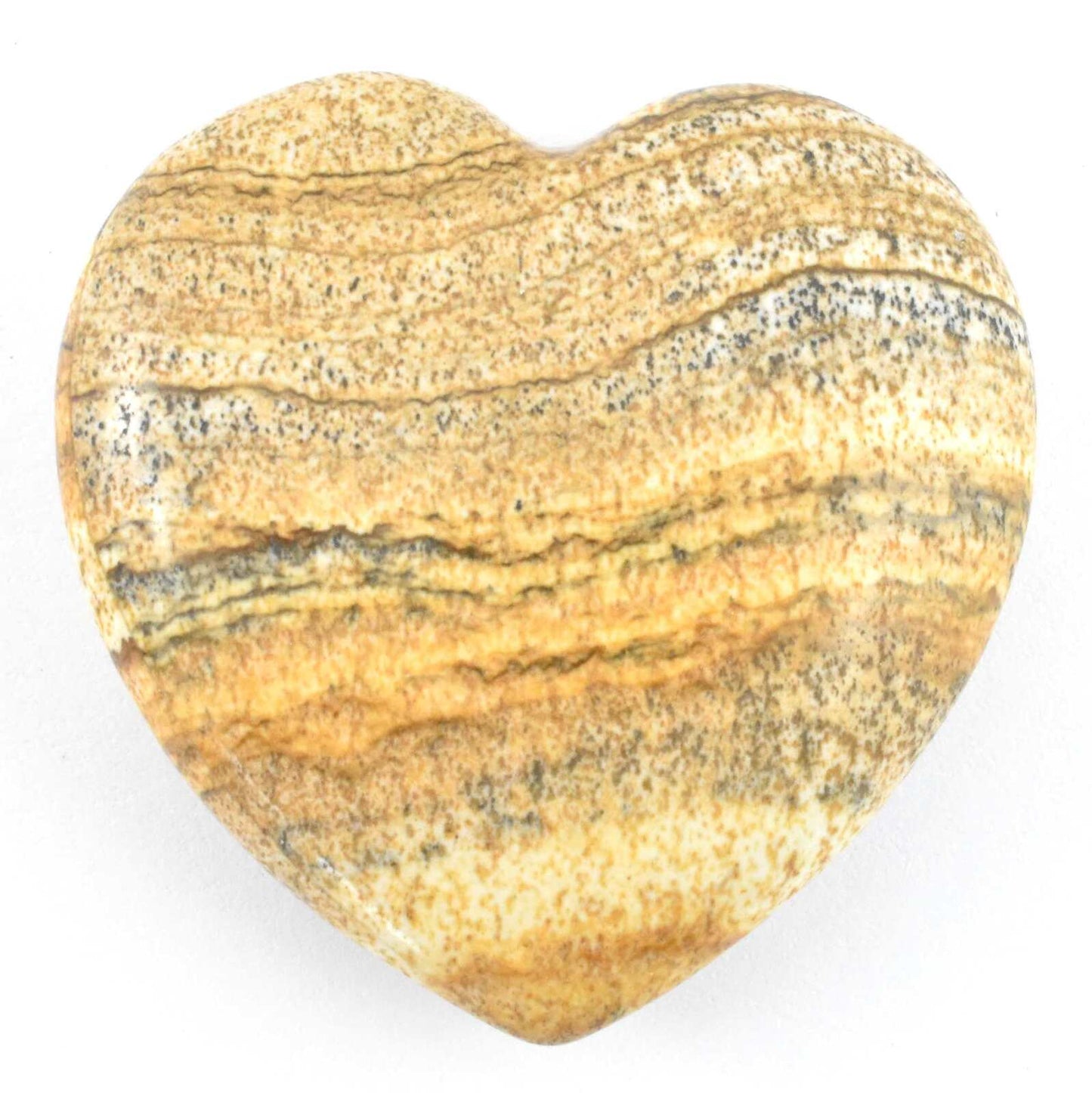 Picture Jasper Heart Carving [Medium]