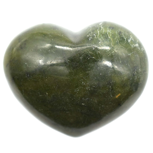 Nephrite Jade Heart Carving [Medium]
