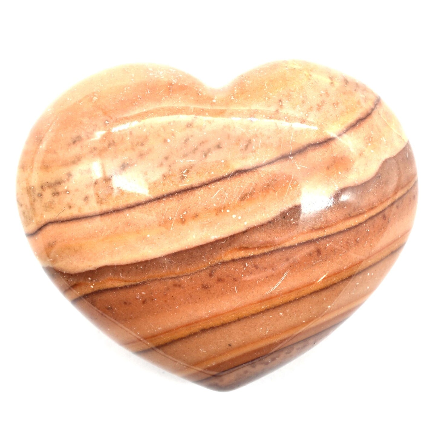 Walnut Jasper Heart Carving [Medium]