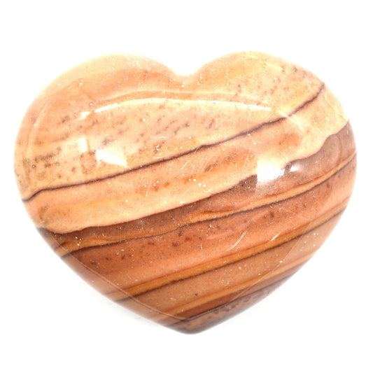 Walnut Jasper Heart Carving [Medium]