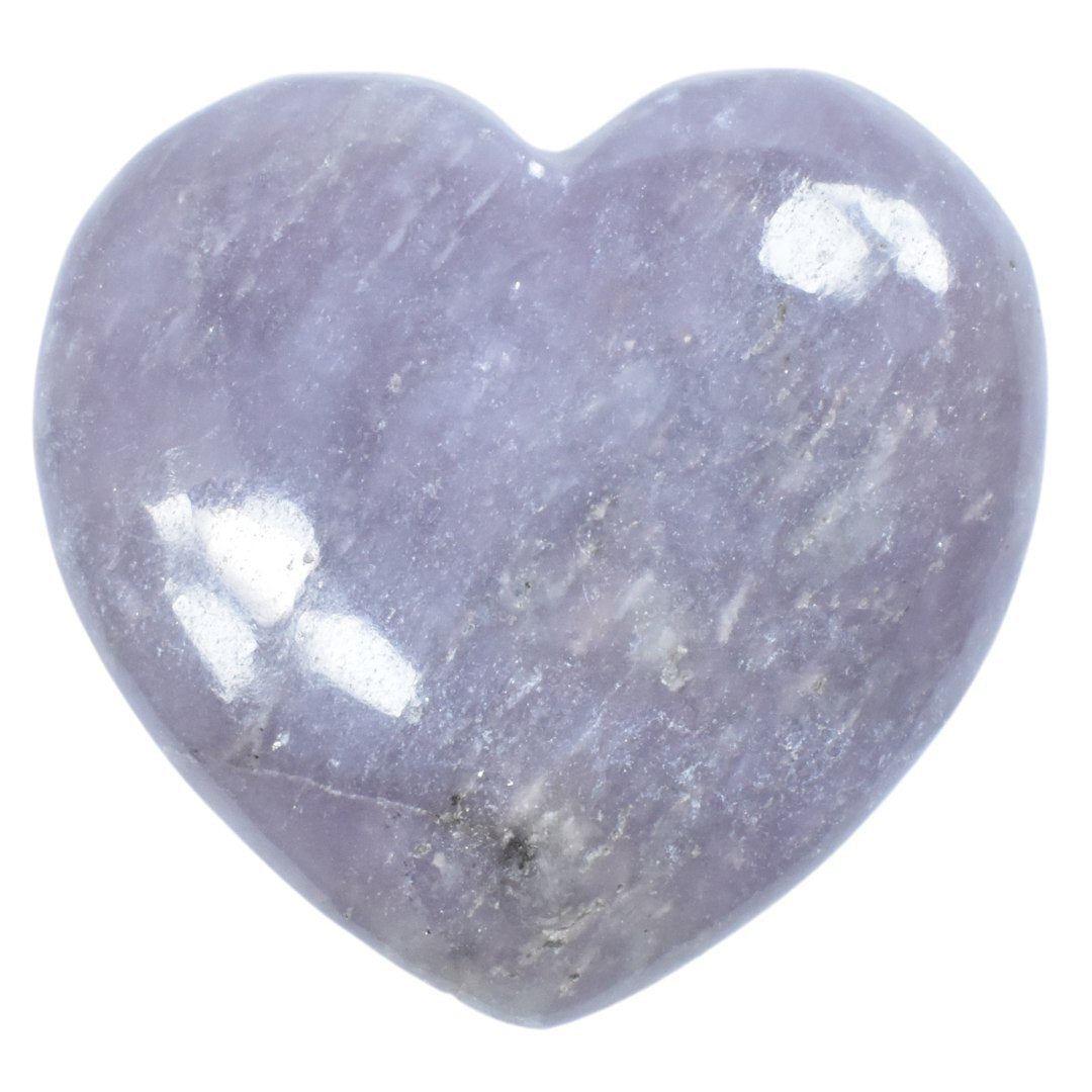 Light Purple Lepidolite Heart Carving [Medium]