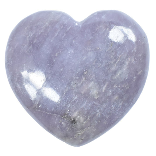 Light Purple Lepidolite Heart Carving [Medium]