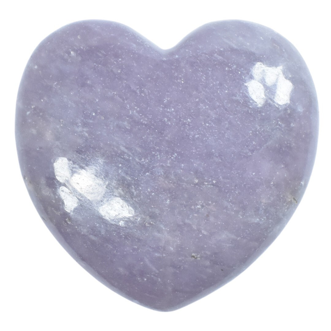 Light Purple Lepidolite Heart Carving [Medium]
