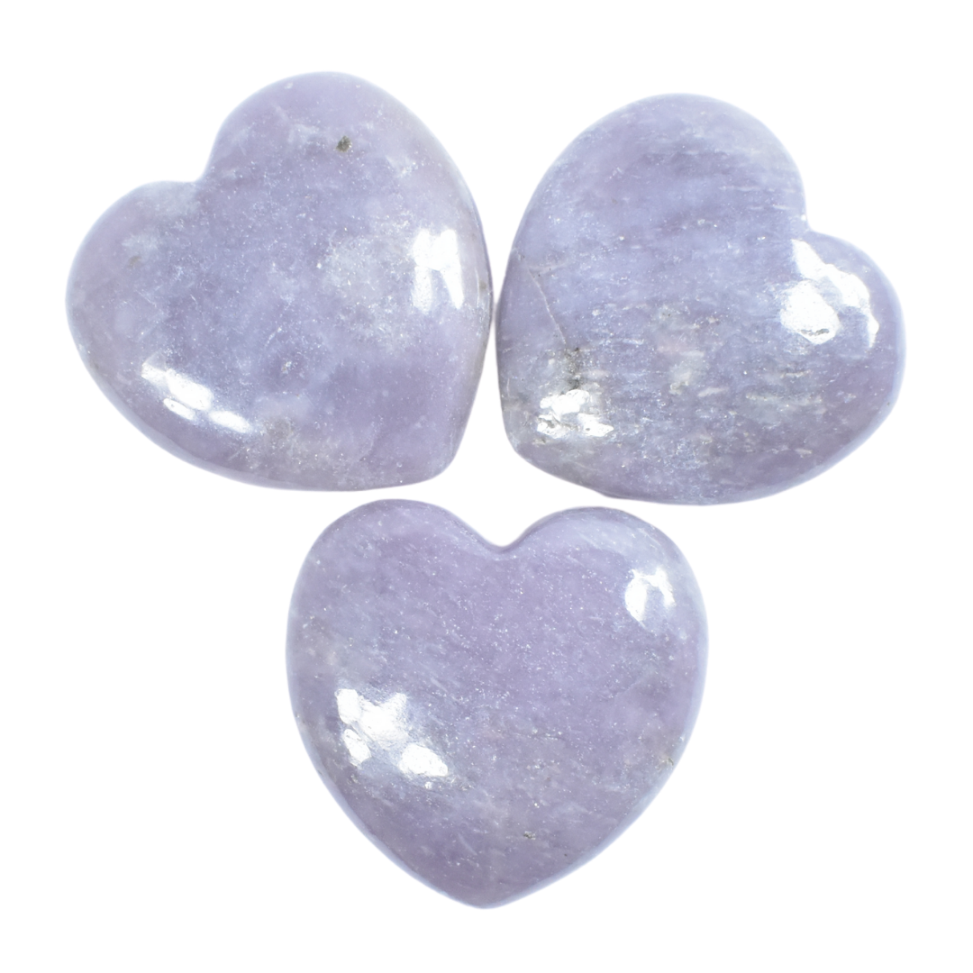 Light Purple Lepidolite Heart Carving [Medium]