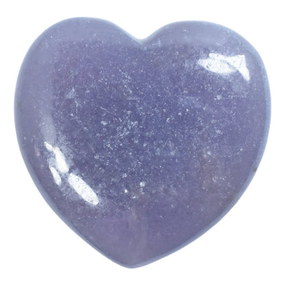 Dark Purple Lepidolite Heart Carving [Medium]