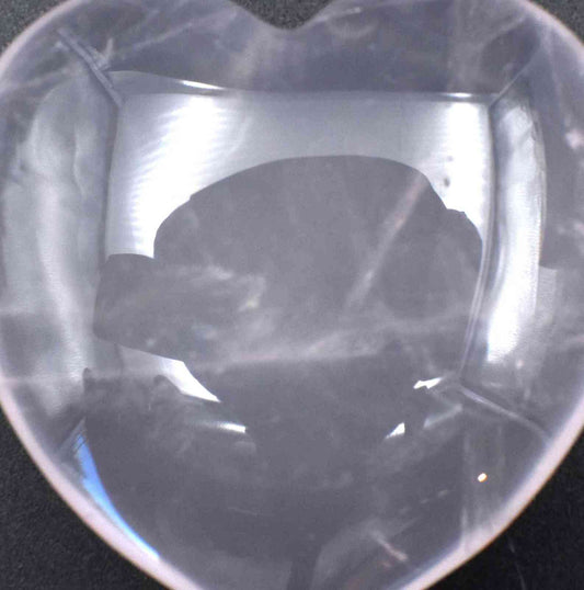 Pink Quartz Heart Carving [Medium]