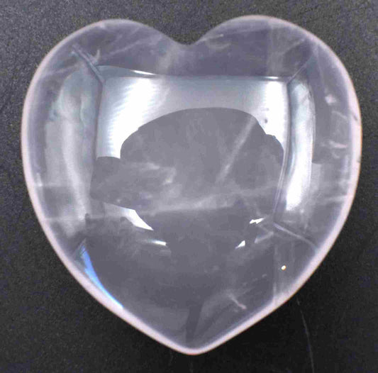 Pink Quartz Heart Carving [Medium]