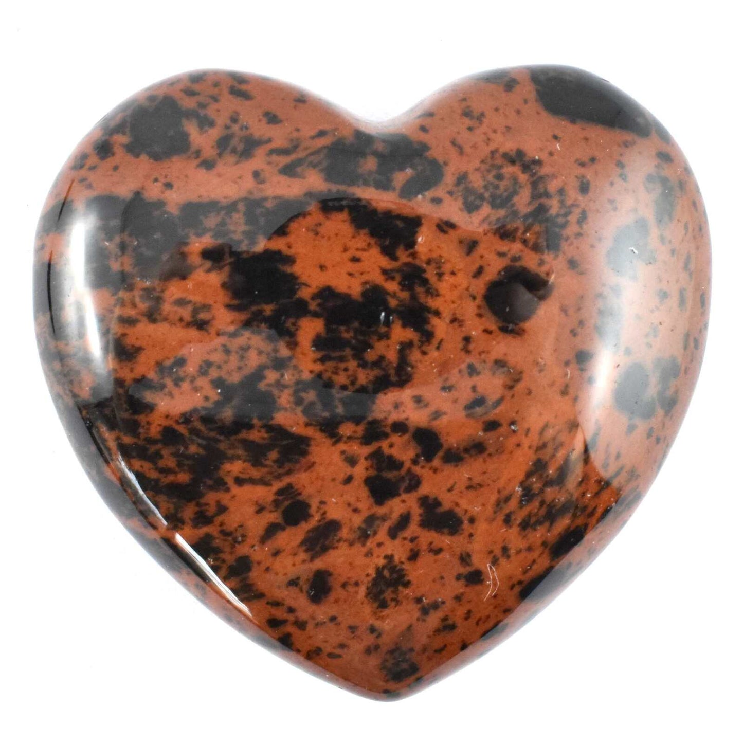 Mahogany Obsidian Heart Carving [Medium]