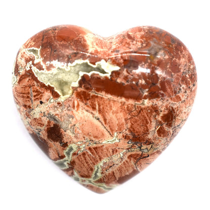 Rainbow Jasper Heart Carving [Medium]