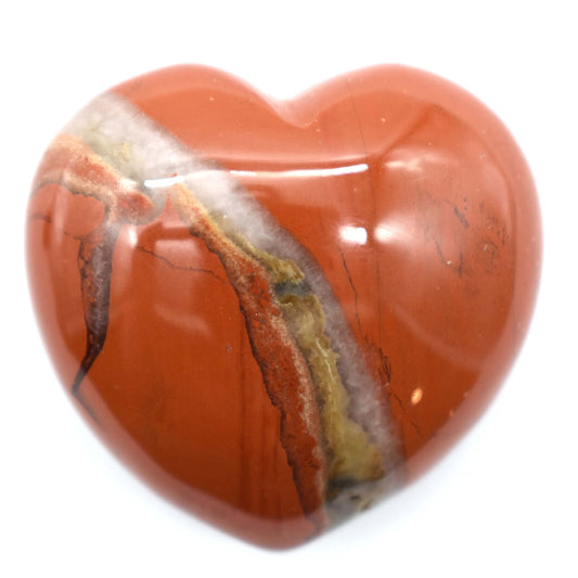 Red Jasper Heart Carving [Medium]