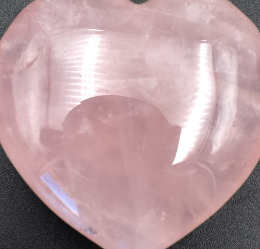 Rose Quartz Heart Carving [Medium]
