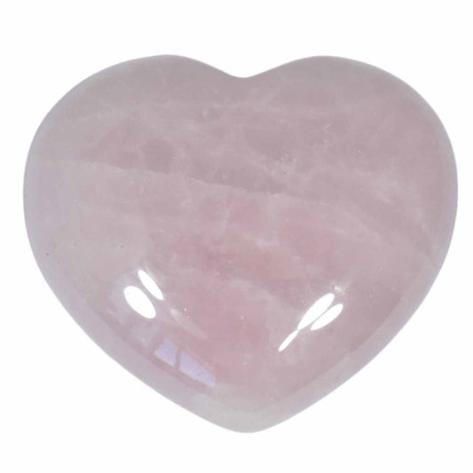 Purple Rose Quartz Heart Carving [Medium]