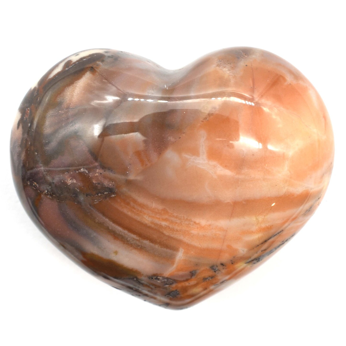 Red Picture Stone Heart Carving [Medium]