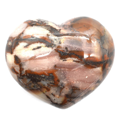 Red Picture Stone Heart Carving [Medium]