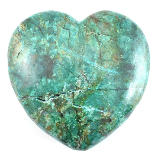 Chrysocolla Heart Carving [Medium]