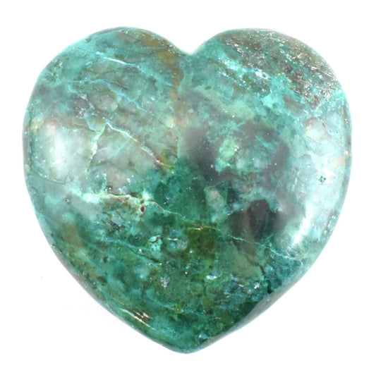 Chrysocolla Heart Carving [Medium]