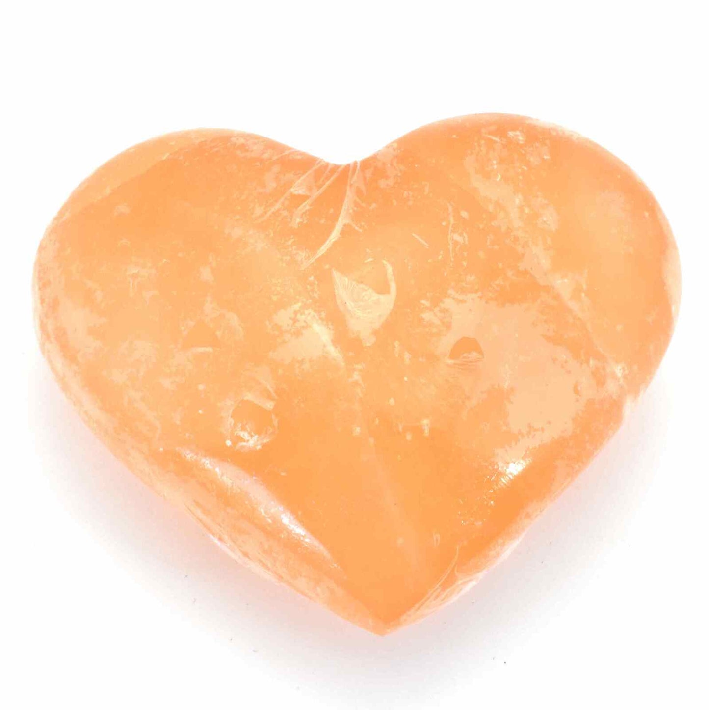 Red Selenite Heart Carving [Medium]
