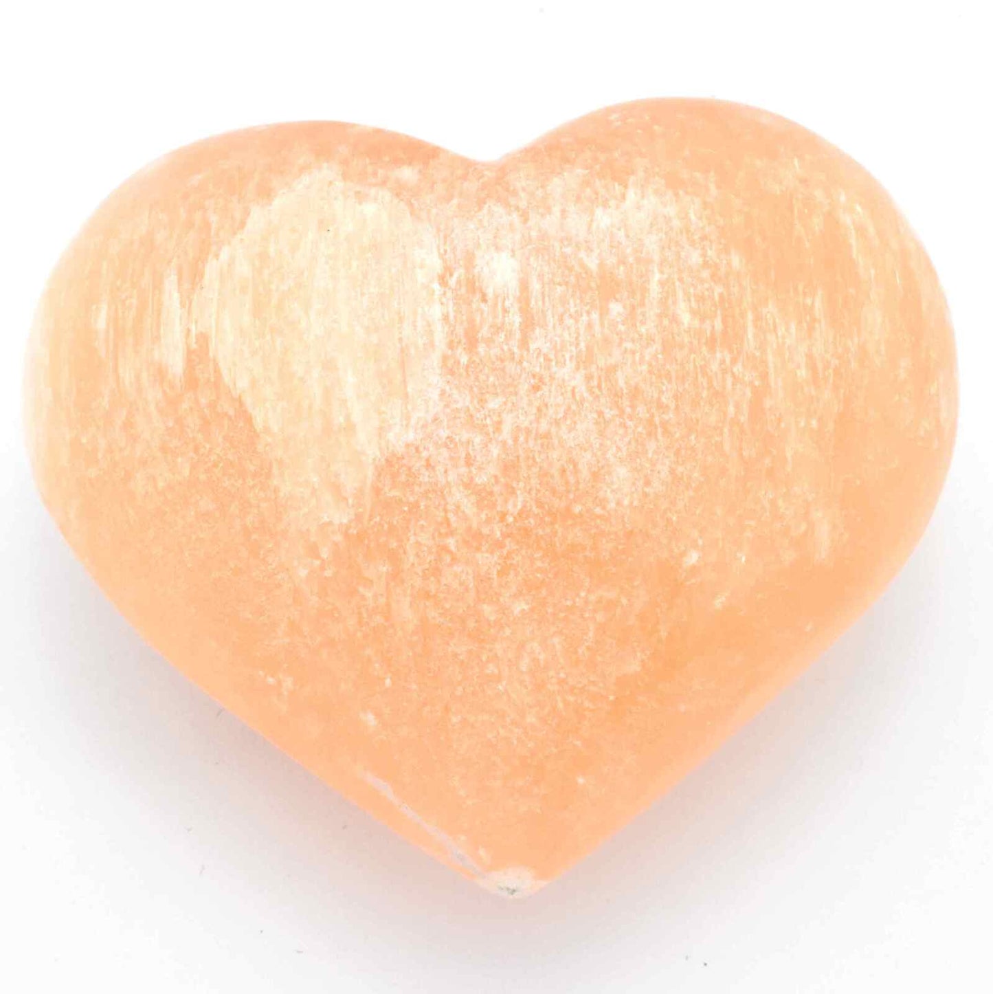 Red Selenite Heart Carving [Medium]