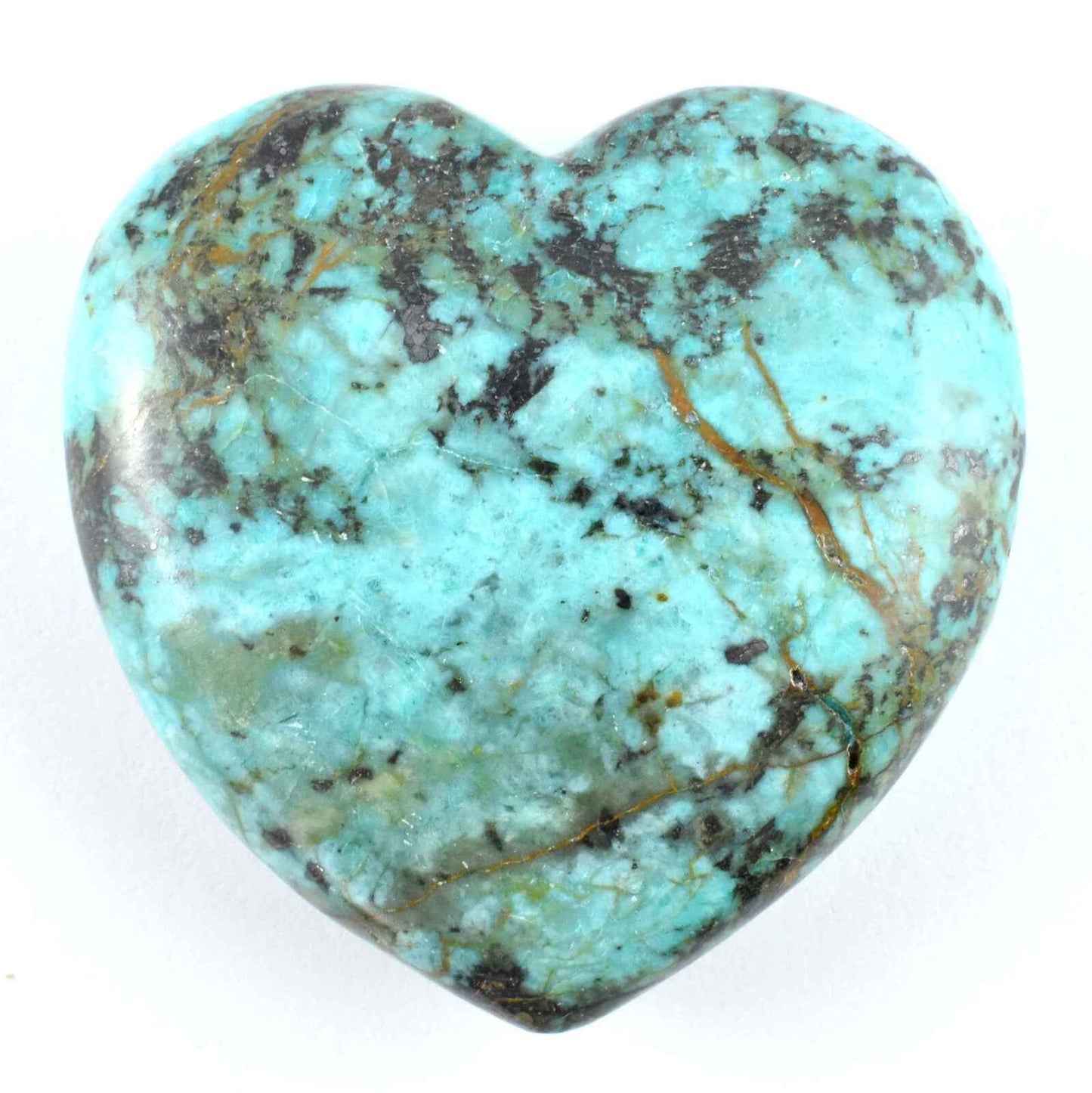 African Turquoise Heart Carving [Medium]