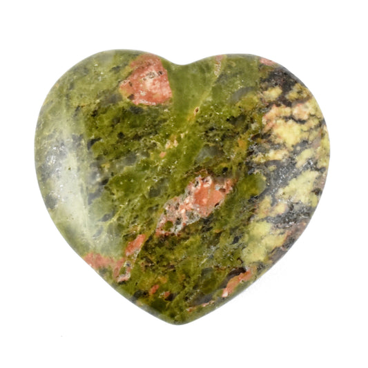 Unakite Heart Carving [Medium]